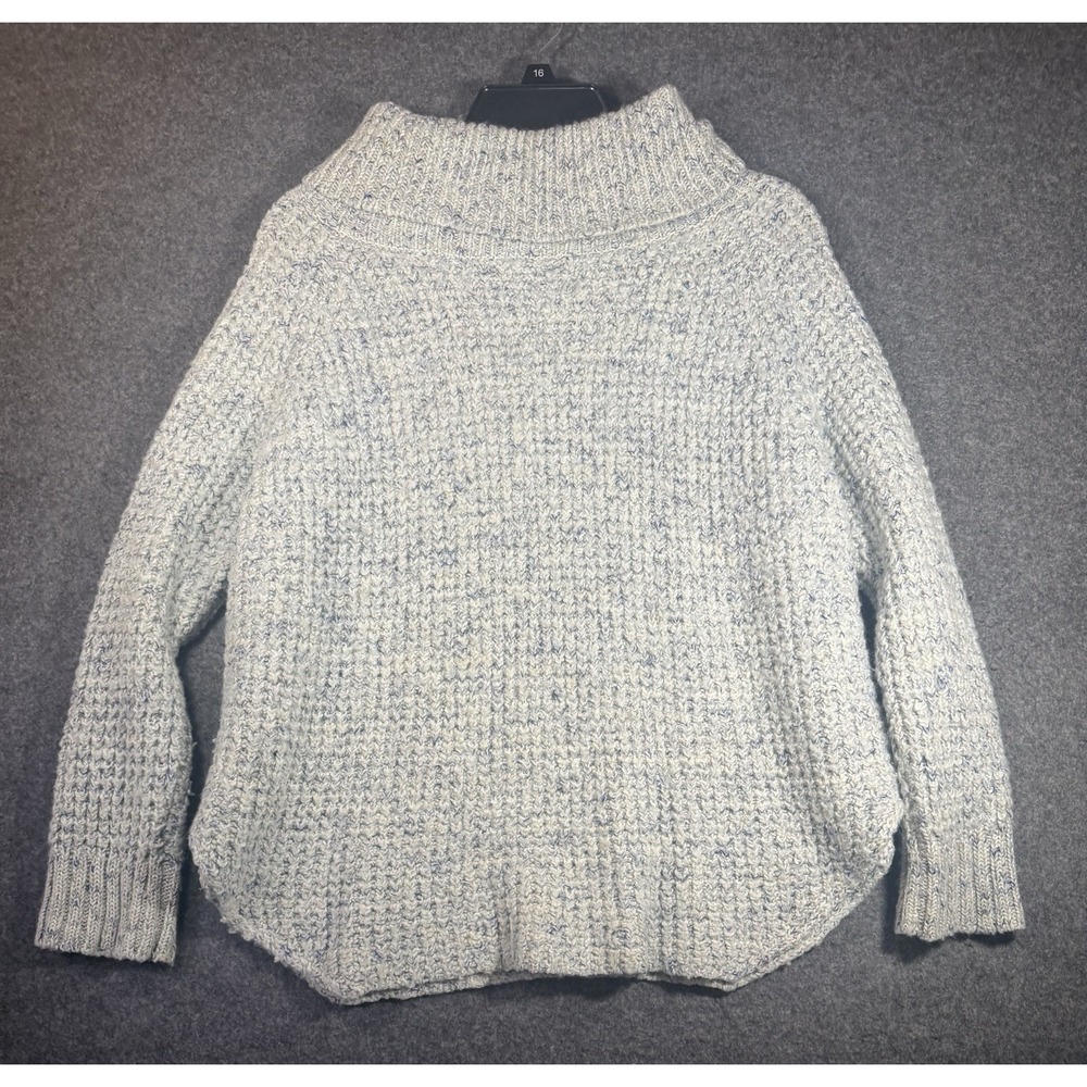 Free People Dylan Tweedy Cowl Neck Chunky‎ Sweater Women's Size Medium
